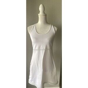 GapFit Pique Mesh Tennis Dress optic white Women's Size Medium